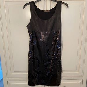 Silk & Sequin Mini Dress